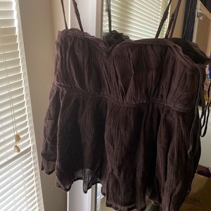 Urban Outfitters very cute brown babydoll tank